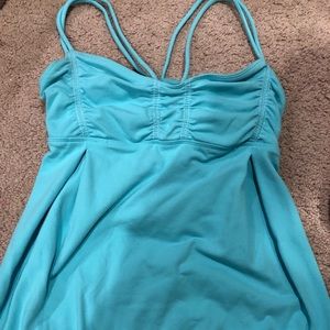 Blue lululemon tank top